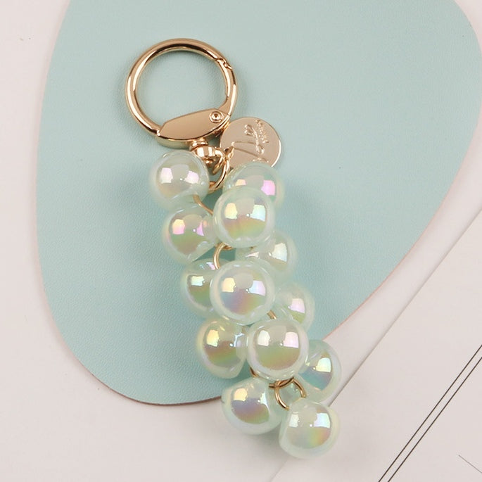 Fruit Charm Grape Keychain Bag Charm Colorful Car Keychain