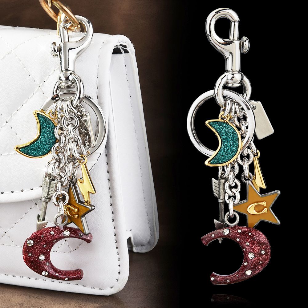 Coach bag charm star&moon