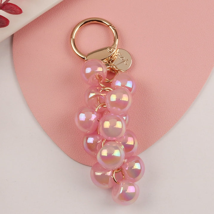 Fruit Charm Grape Keychain Bag Charm Colorful Car Keychain