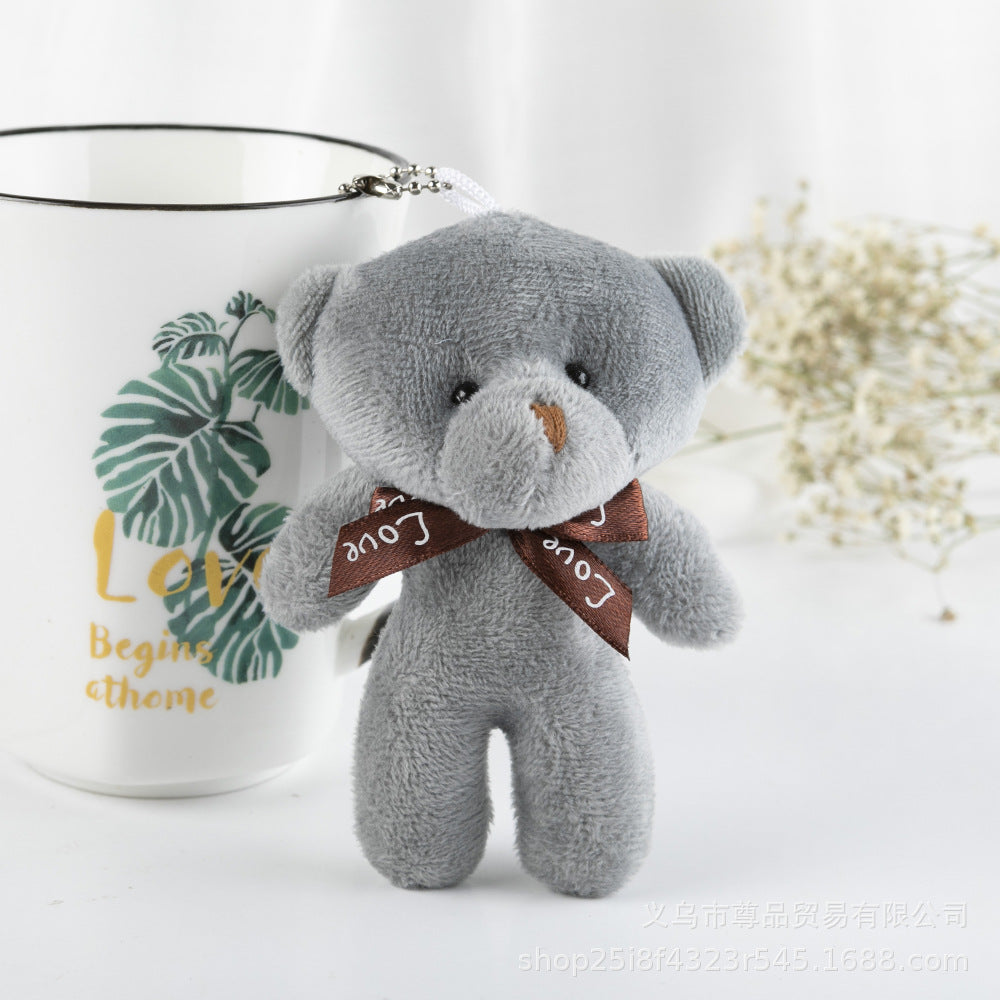 Fluffy Bear Charm Furry Charm Keychain for Bag Teddy Keychain Gife