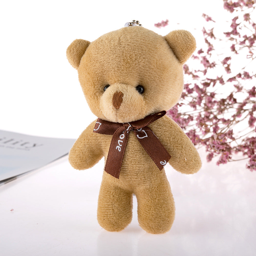 Fluffy Bear Charm Furry Charm Keychain for Bag Teddy Keychain Gife